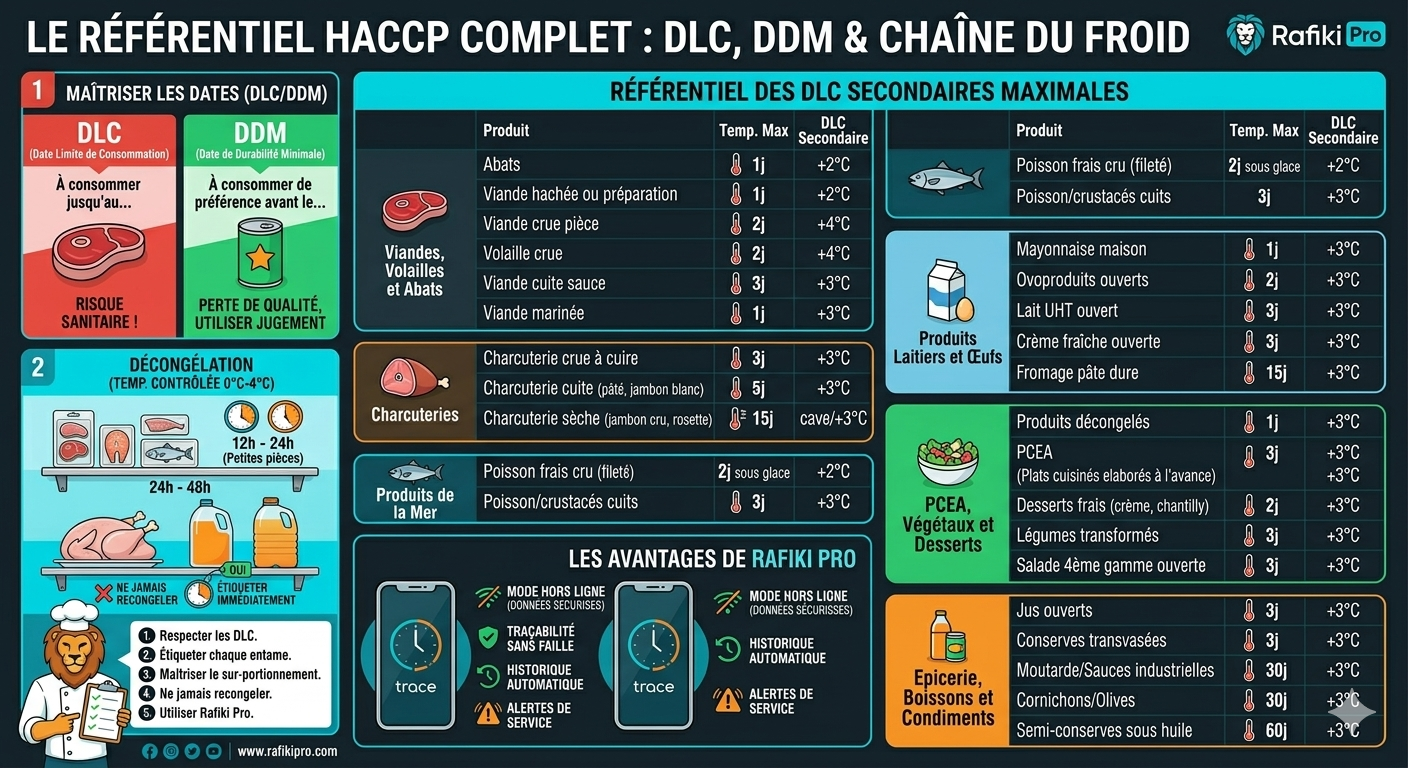 Affiche : dlc ,ddm et chaine du froid